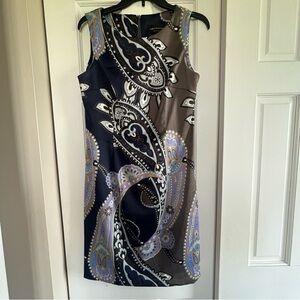 Connected Apparel Paisley Print Sheath Dress